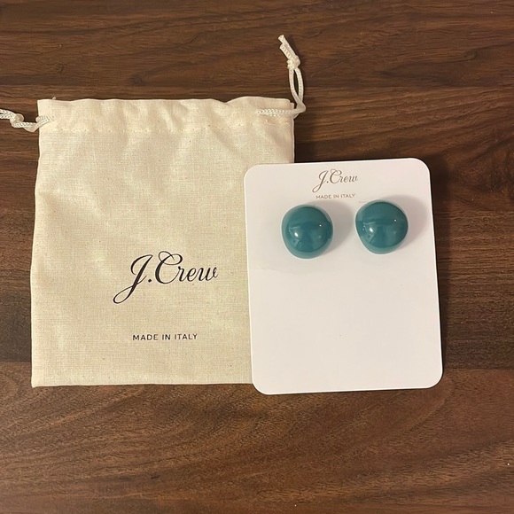NWT J Crew Made in Italy Acetate Rounded Earrings - Picture 3 of 8